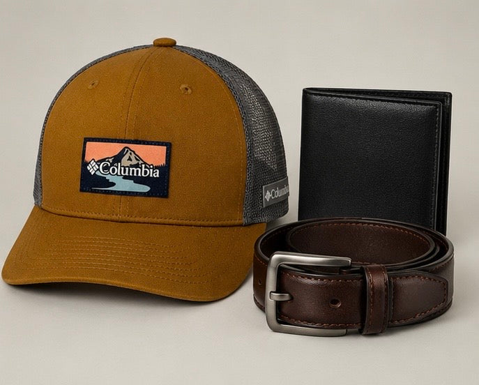 Father’s Day Columbia Camel & Gray Cap Bundle - Starting at $30