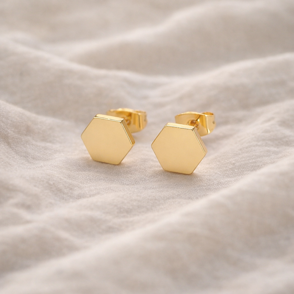 Minimal Geometric Stud Earrings