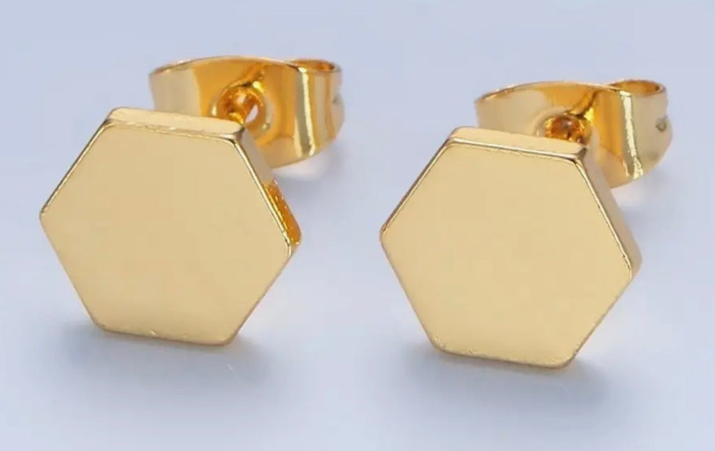 Minimal Geometric Stud Earrings