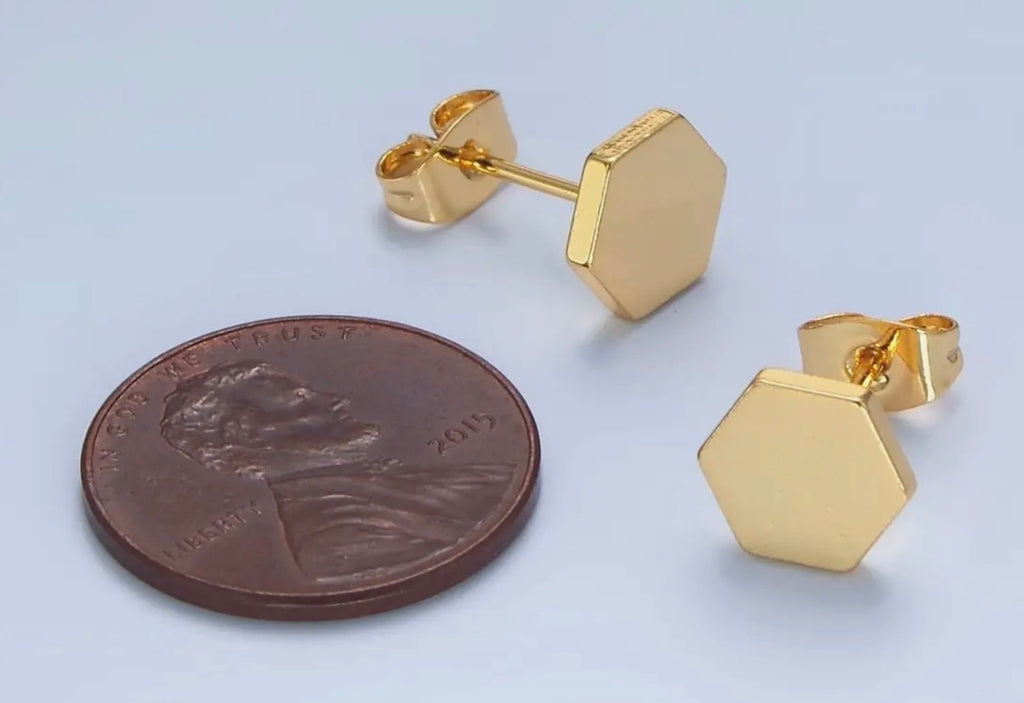 Minimal Geometric Stud Earrings
