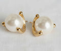 Soft Glow Pearl Stud Earrings