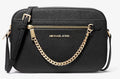Michael Kors Jet Set Large Saffiano Leather Crossbody - Black