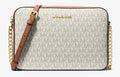 Michael Kors Jet Set Large Signature Logo Crossbody - Vanilla