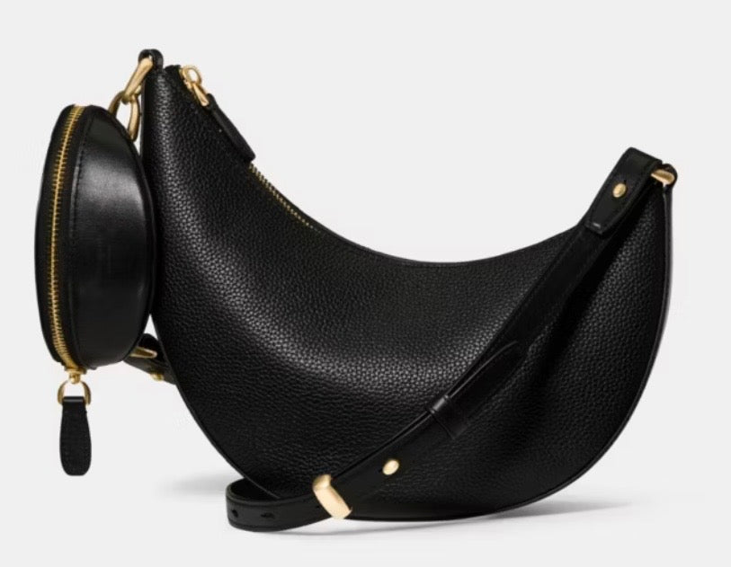 Kate Spade Duo Sculpted Crossbody Bag - Black