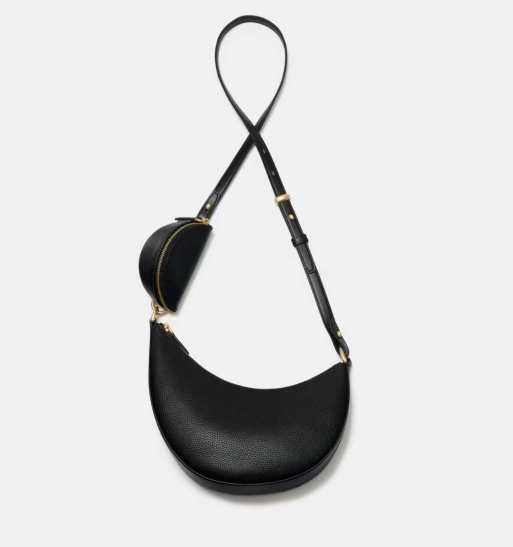 Kate Spade Duo Sculpted Crossbody Bag - Black